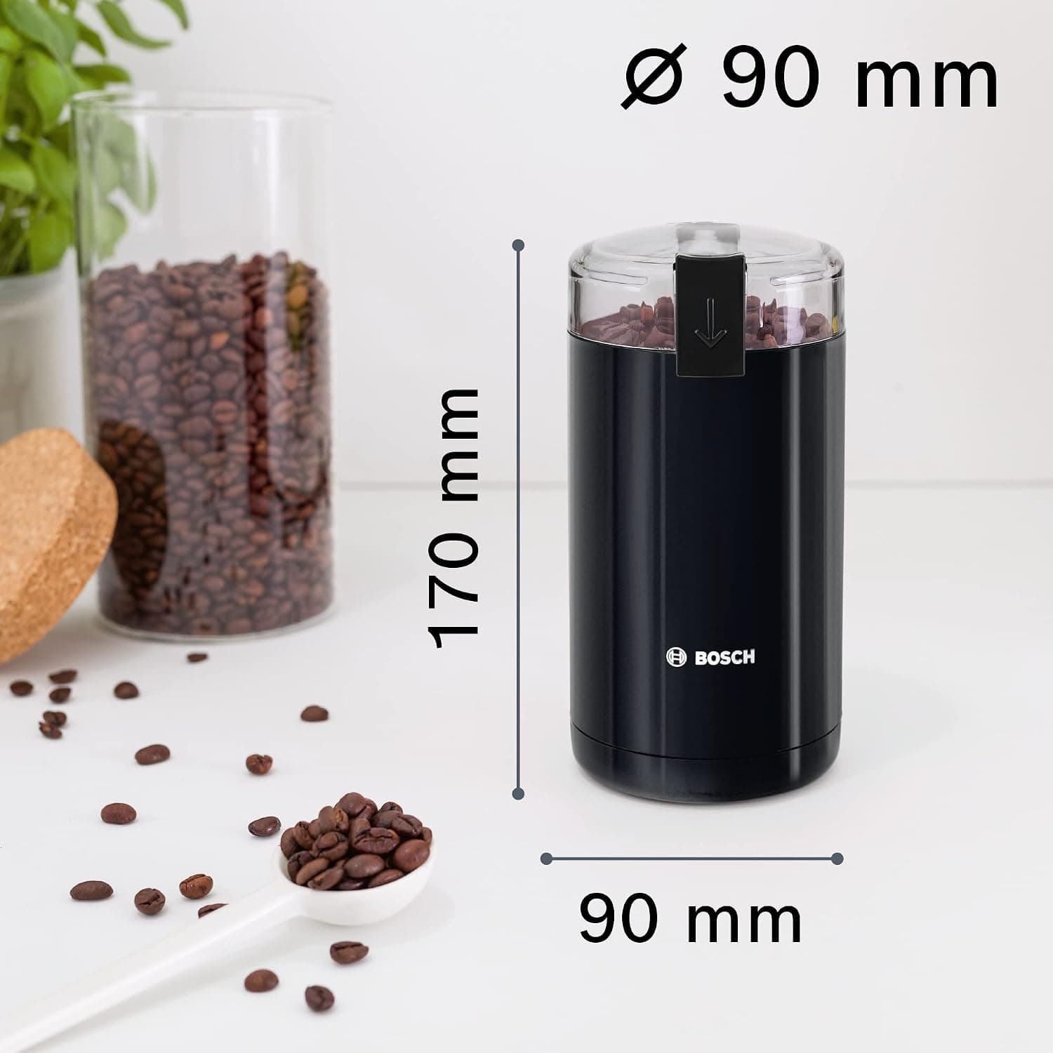 آسیاب قهوه Bosch با ظرفیت 75g مشکی مدل MKM6003NGB آسیاب قهوه Bosch با ظرفیت 75g مشکی مدل MKM6003NGB