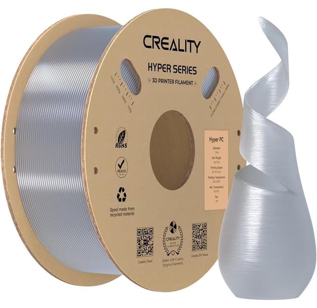 فیلامنت Creality Hyper PC شفاف 1.75mm 1Kg فیلامنت Creality Hyper PC شفاف 1.75mm 1Kg