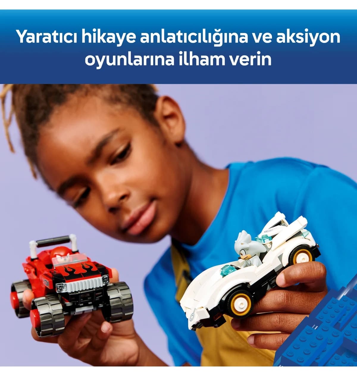 لگو Sonic Silver's Car مقابل Knuckles' Monster Truck مدل 77118 لگو Sonic Silver's Car مقابل Knuckles' Monster Truck مدل 77118