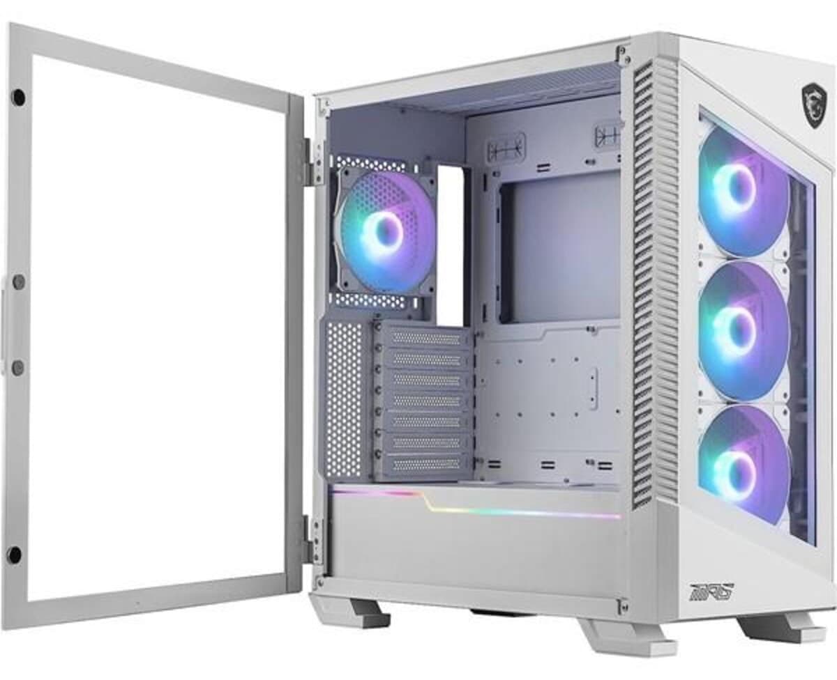 کیس کامپیوتر گیمینگ MSI MID-TOWER فن 4-RGB سفید مدل MPG VELOX 100R کیس کامپیوتر گیمینگ MSI MID-TOWER فن 4-RGB سفید مدل MPG VELOX 100R