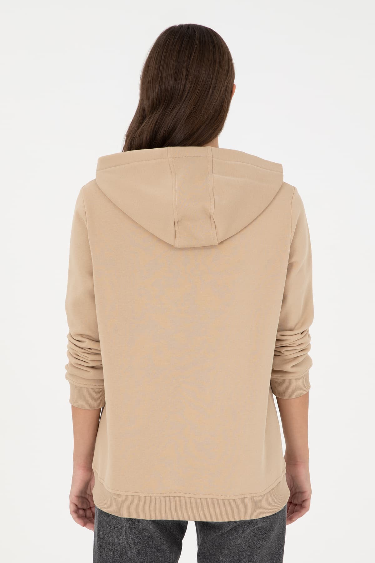 سوئیشرت زنانه U.S. Polo Assn. هودیدار بیسیک شنی مدل 50289536-VR085 سوئیشرت زنانه U.S. Polo Assn. هودیدار بیسیک شنی مدل 50289536-VR085
