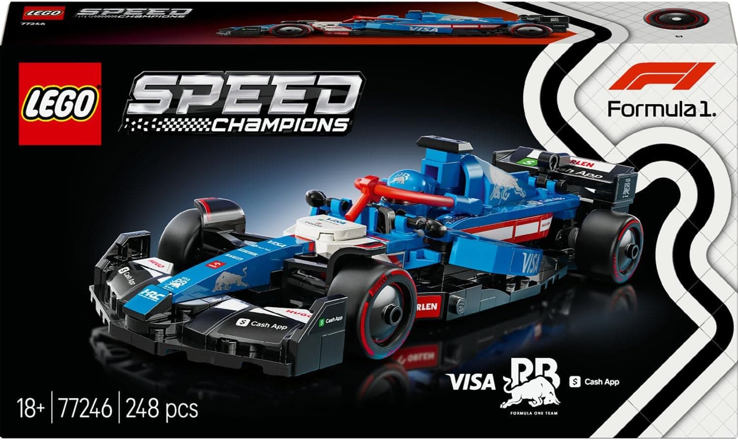 لگو Speed Champions Visa Cash App RB VCARB ماشین مسابقه 01 F1 مدل 77246 لگو Speed Champions Visa Cash App RB VCARB ماشین مسابقه 01 F1 مدل 77246