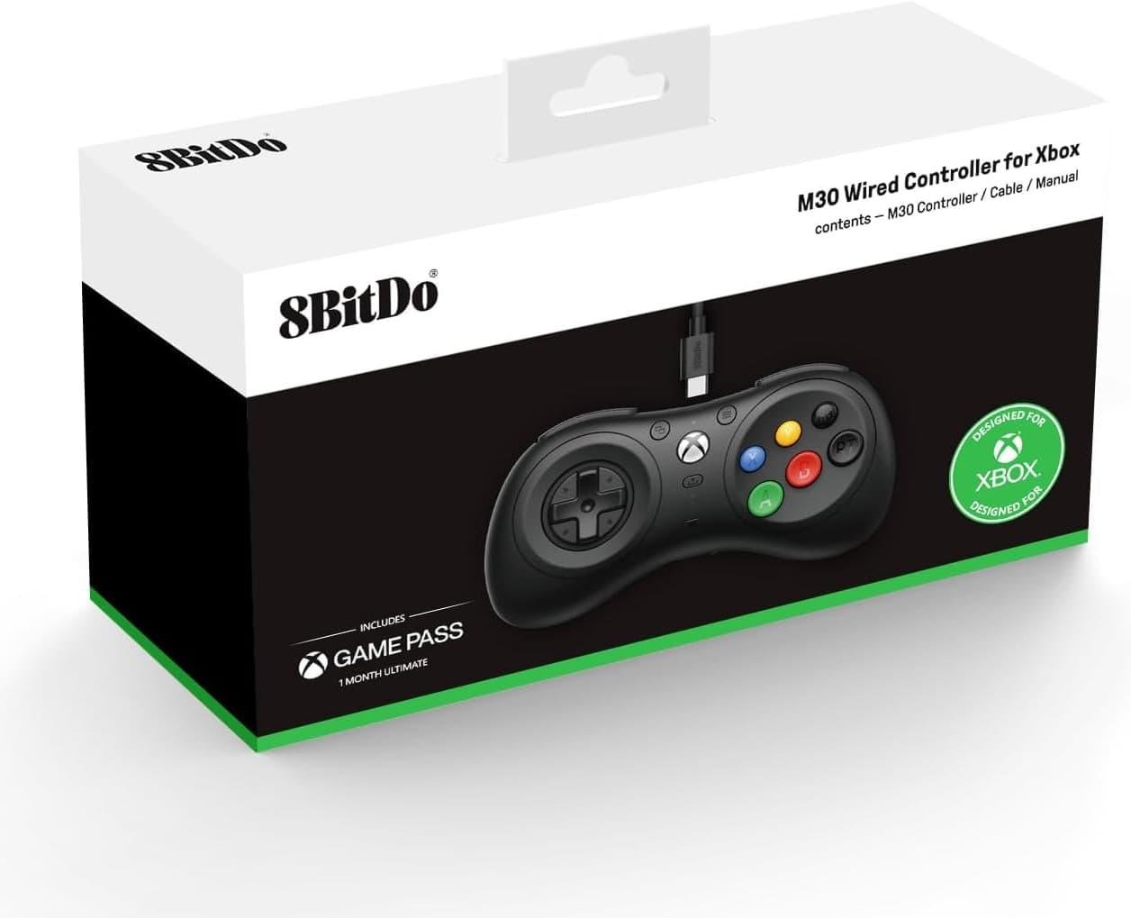 دسته بازی سیمی 8BitDo مدل M30 با چیدمان ۶ دکمه برای Xbox و ویندوز دسته بازی سیمی 8BitDo مدل M30 با چیدمان ۶ دکمه برای Xbox و ویندوز