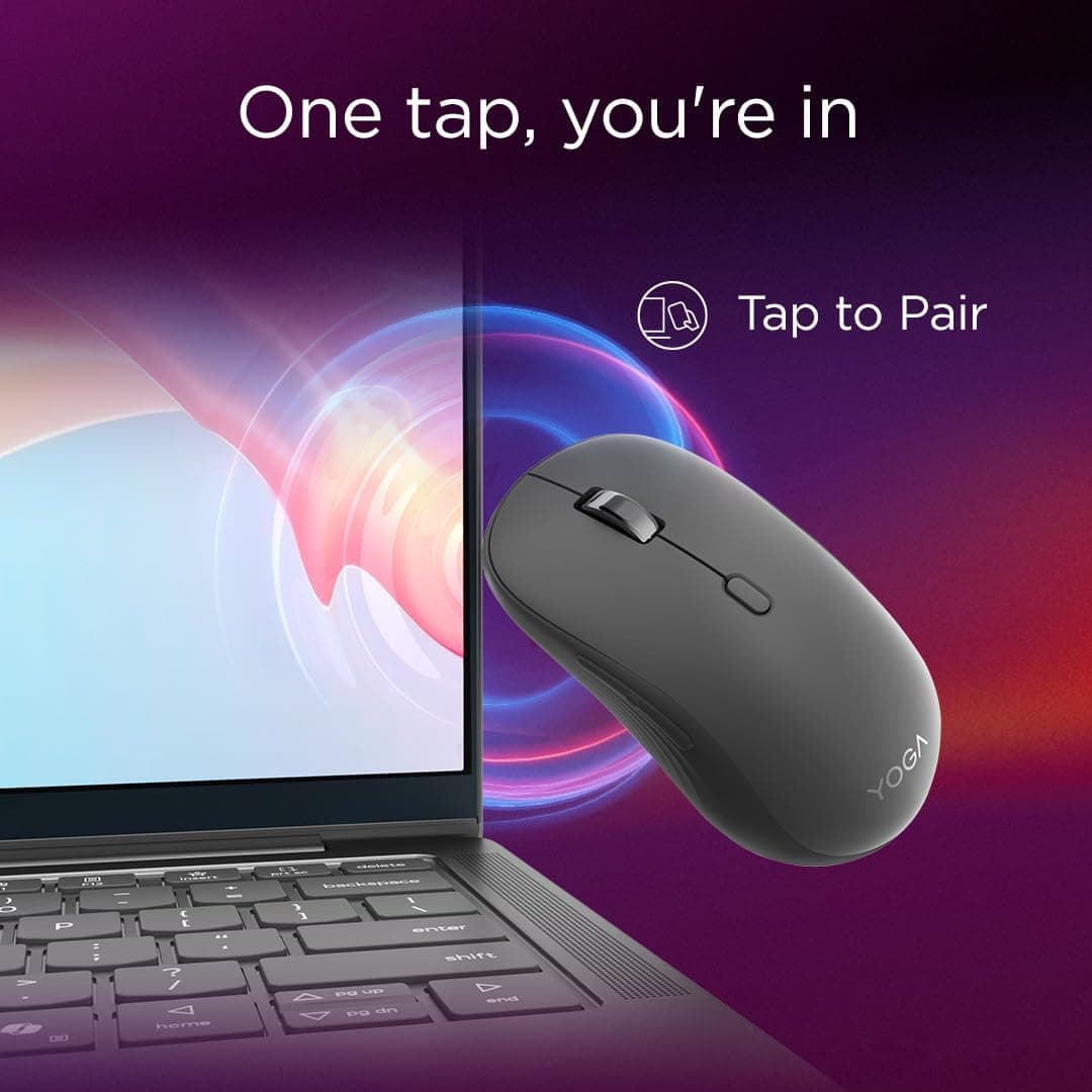 ماوس بیسیم Lenovo Yoga بیصدا خاکستری لونا ماوس بیسیم Lenovo Yoga بیصدا خاکستری لونا
