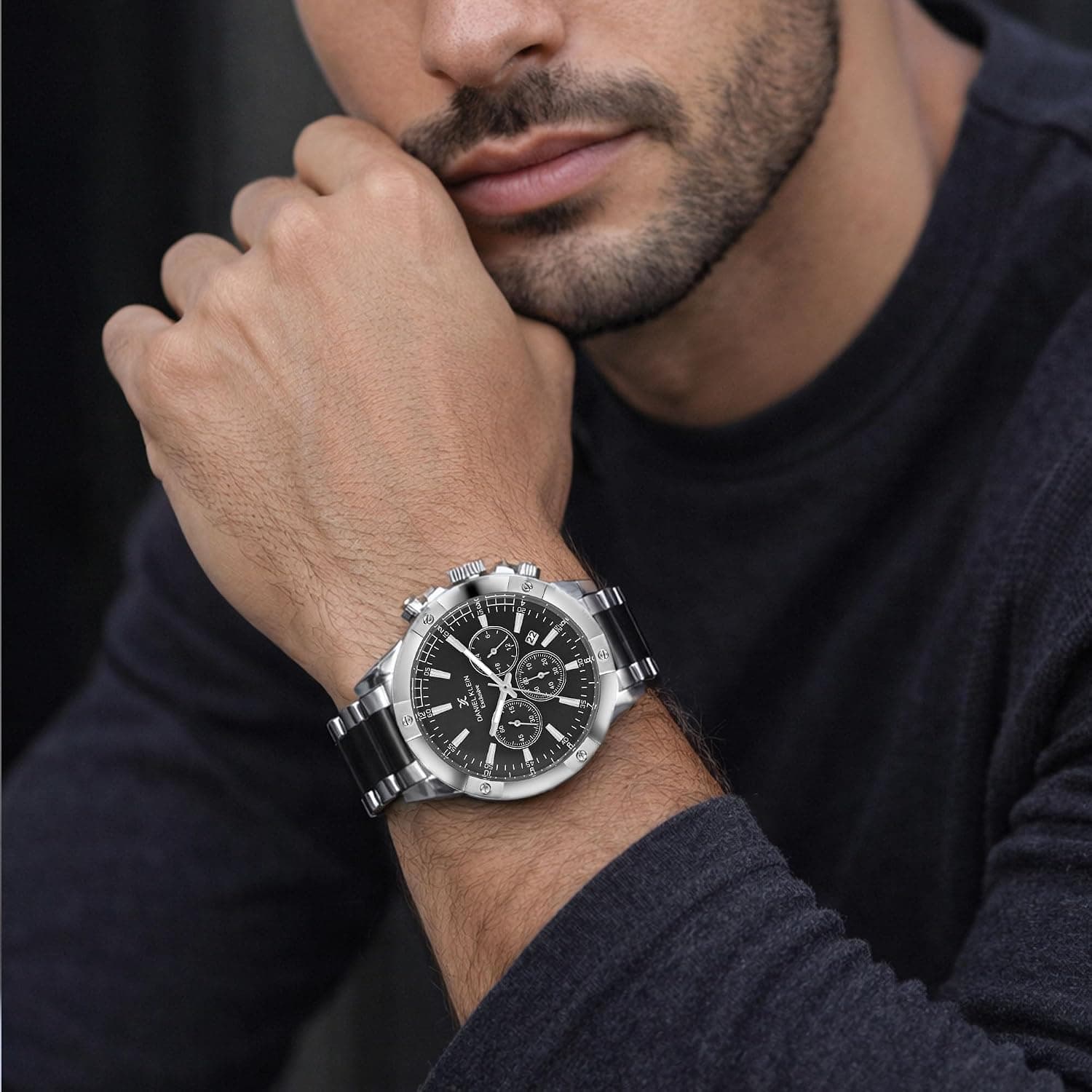 ساعت مچی مردانه Daniel Klein آنالوگ صفحه مشکی مدل DK.1.14095-4 ساعت مچی مردانه Daniel Klein آنالوگ صفحه مشکی مدل DK.1.14095-4