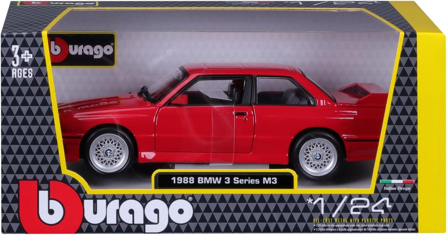 ماکت کلکسیونی Bburago با پایه مدل BMW M3 (E30) 1988 ماکت کلکسیونی Bburago با پایه مدل BMW M3 (E30) 1988