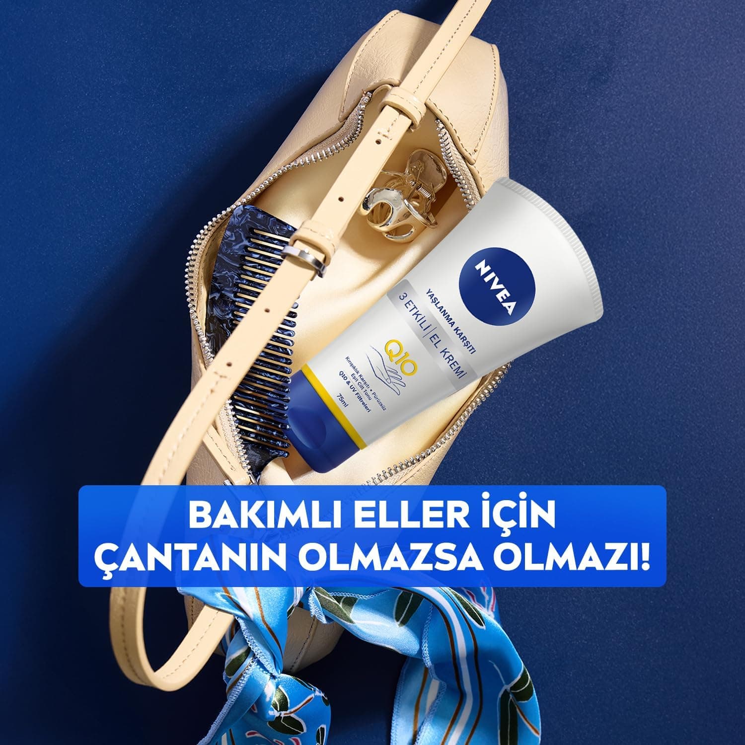 کرم دست NIVEA ضد پیری 3 اثره Q10 مرطوبکننده قوی 75 ml کرم دست NIVEA ضد پیری 3 اثره Q10 مرطوبکننده قوی 75 ml