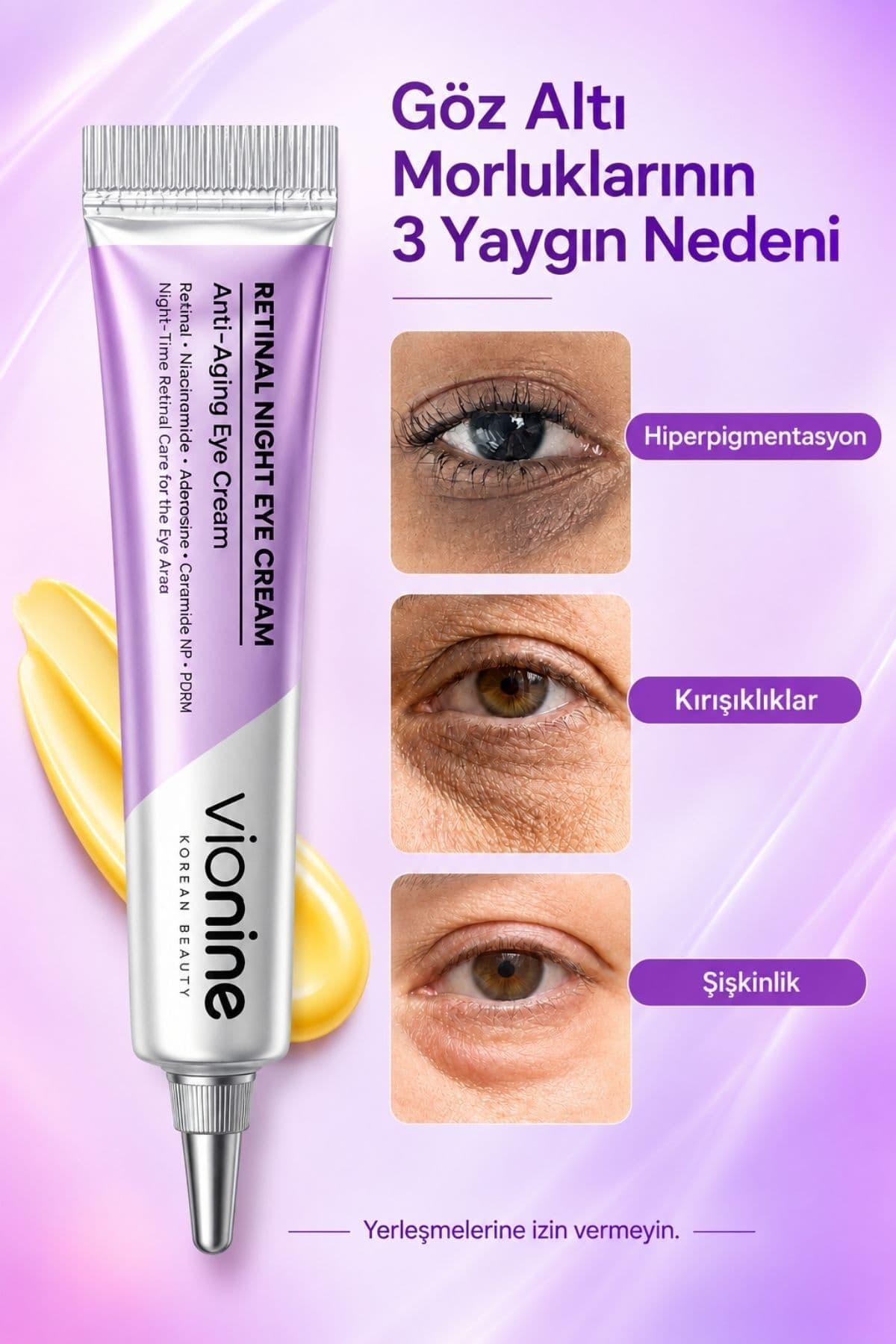 کرم دور چشم شبانه Vio nine مدل Vionine Retinal A کرم دور چشم شبانه Vio nine مدل Vionine Retinal A