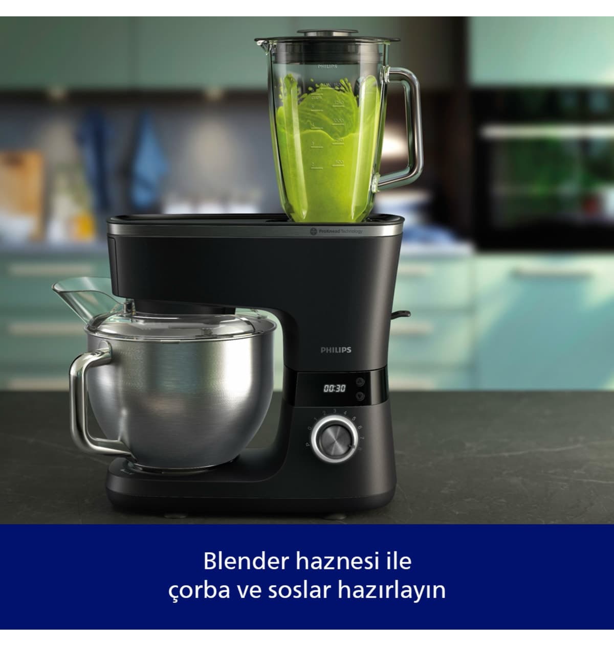 روبات آشپزخانه Philips سری 7000 5.5 لیتری 1000 وات ProKnead تایمر هوشمند مدل HR7962/21 روبات آشپزخانه Philips سری 7000 5.5 لیتری 1000 وات ProKnead تایمر هوشمند مدل HR7962/21