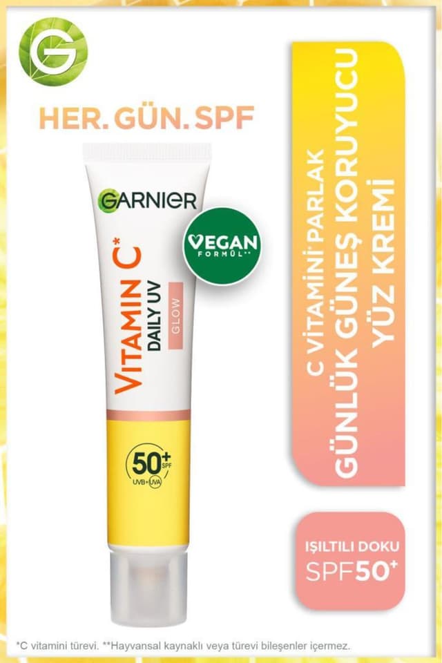 کرم ضد آفتاب فلوئید صورت Garnier ویتامین C درخشان روزانه SPF50+ 40ml کرم ضد آفتاب فلوئید صورت Garnier ویتامین C درخشان روزانه SPF50+ 40ml