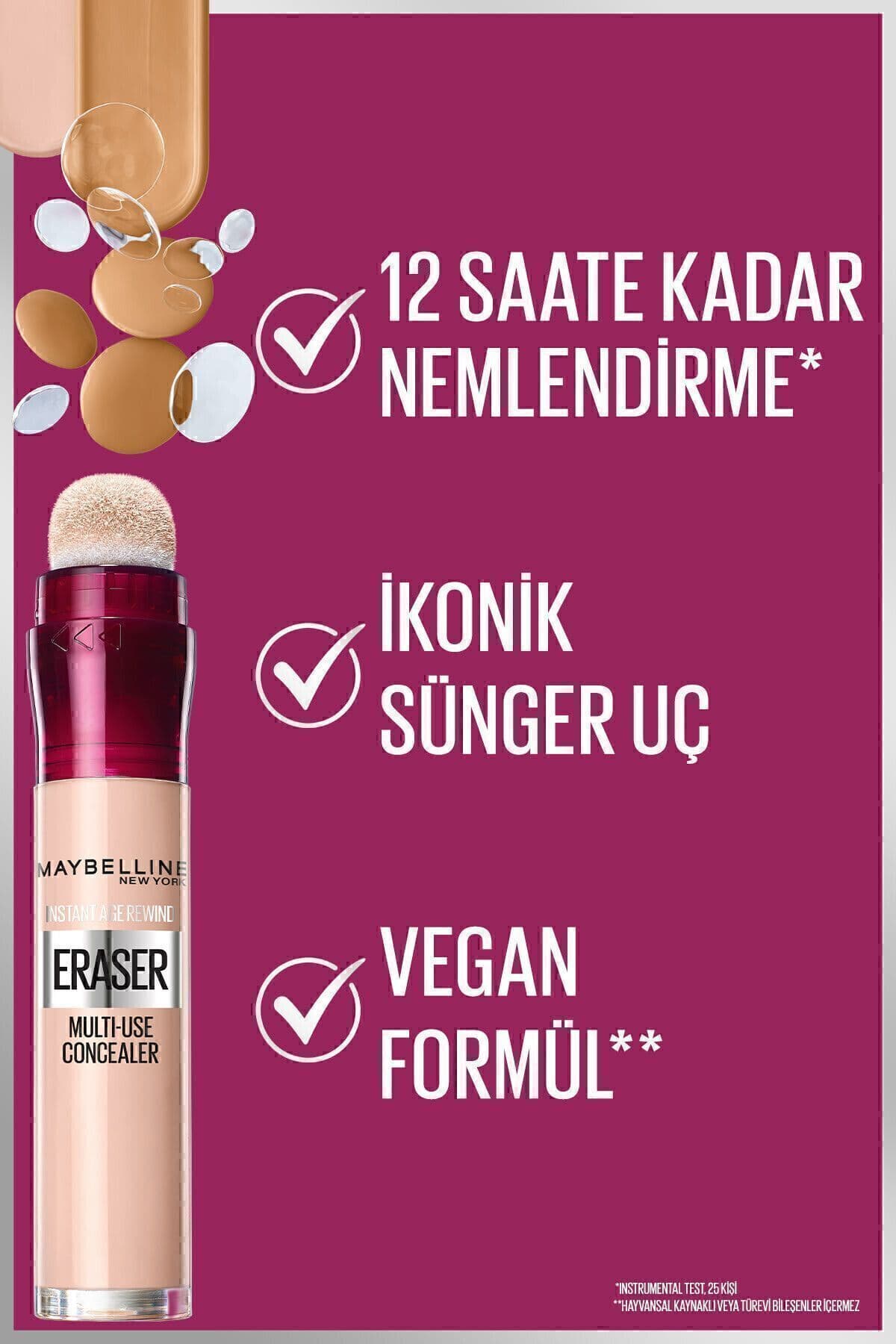 کانسیلر Maybelline New York Instant Anti Age Eraser رنگ 00 Ivory کانسیلر Maybelline New York Instant Anti Age Eraser رنگ 00 Ivory