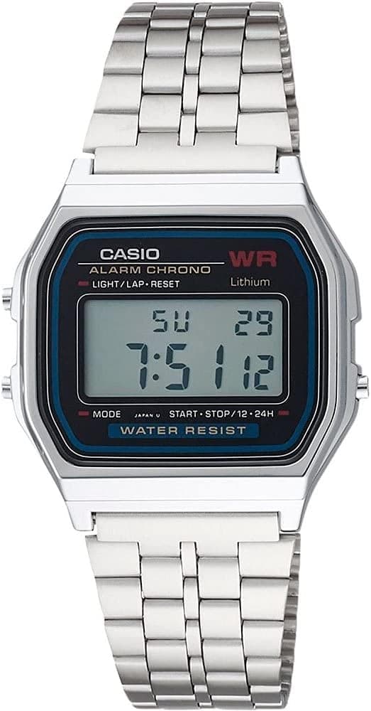 ساعت مچی یونیسکس Casio خاکستری مدل A159WA-N1DF ساعت مچی یونیسکس Casio خاکستری مدل A159WA-N1DF