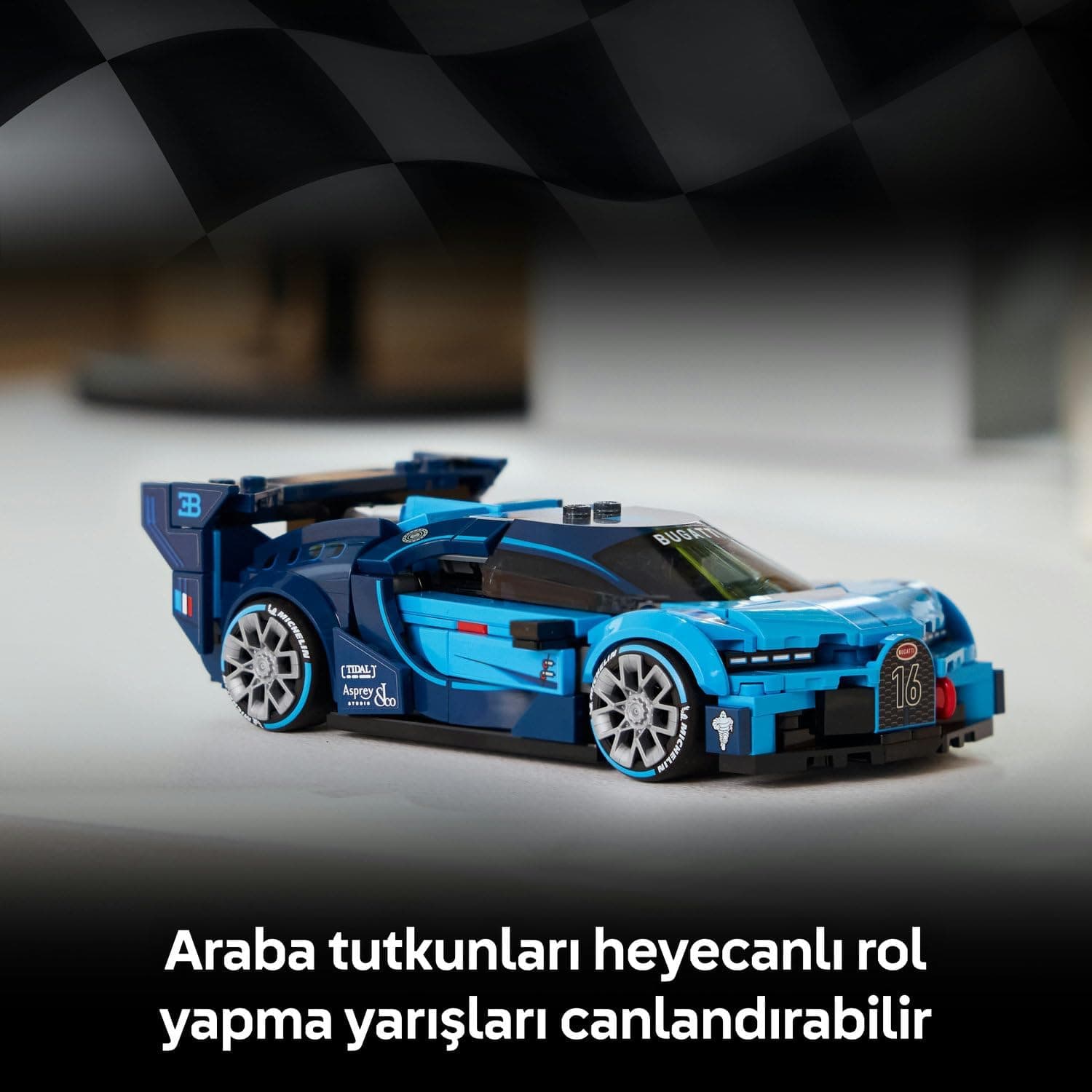 لگو Speed Champions Bugatti Vision Gran Turismo ماشین اسپرت هایپر مدل 77253 لگو Speed Champions Bugatti Vision Gran Turismo ماشین اسپرت هایپر مدل 77253