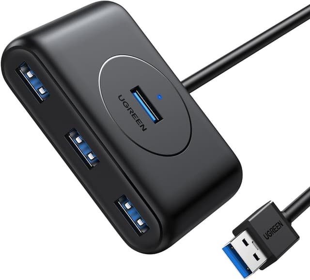 هاب 4 پورته USB 3.0 UGREEN مشکی 50 CM هاب 4 پورته USB 3.0 UGREEN مشکی 50 CM