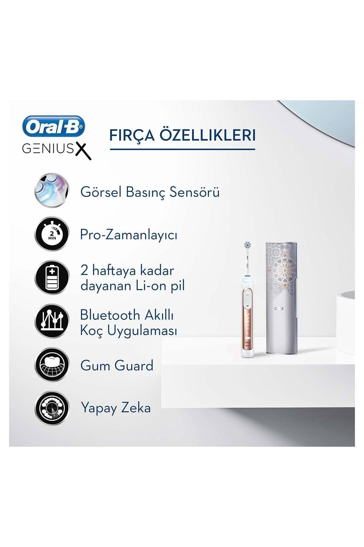 مسواک برقی شارژی Oral-B Genius X Luxury Edition رزگلد مسواک برقی شارژی Oral-B Genius X Luxury Edition رزگلد