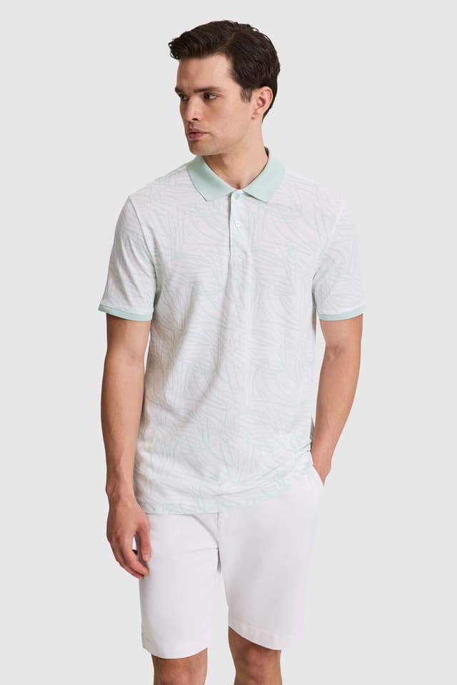 تیشرت یقه پولو مردانه U.S. Polo Assn. سبز آبی فیت معمولی مدل 50327014-VR083 تیشرت یقه پولو مردانه U.S. Polo Assn. سبز آبی فیت معمولی مدل 50327014-VR083