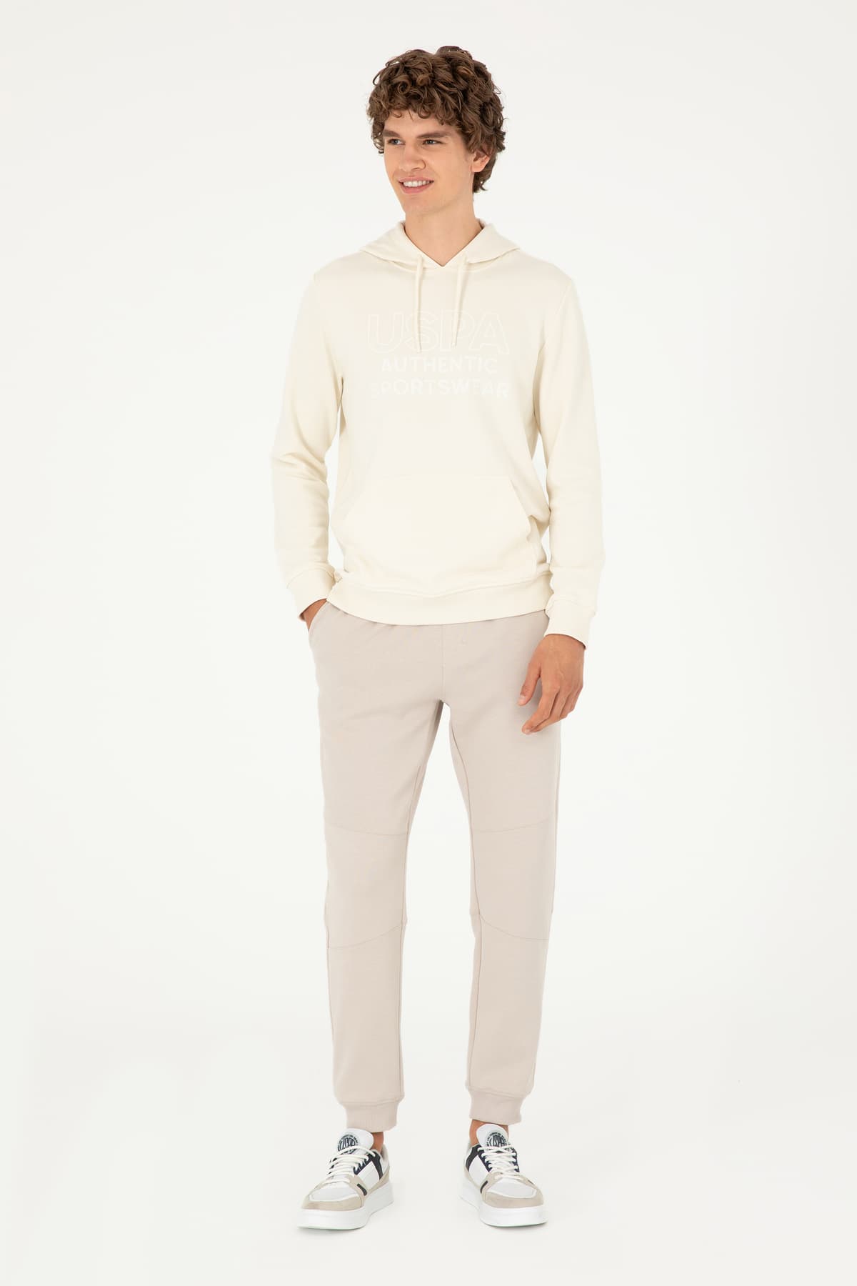 سوئیشرت مردانه U.S. Polo Assn. کرم مدل 50293439-VR071 سوئیشرت مردانه U.S. Polo Assn. کرم مدل 50293439-VR071
