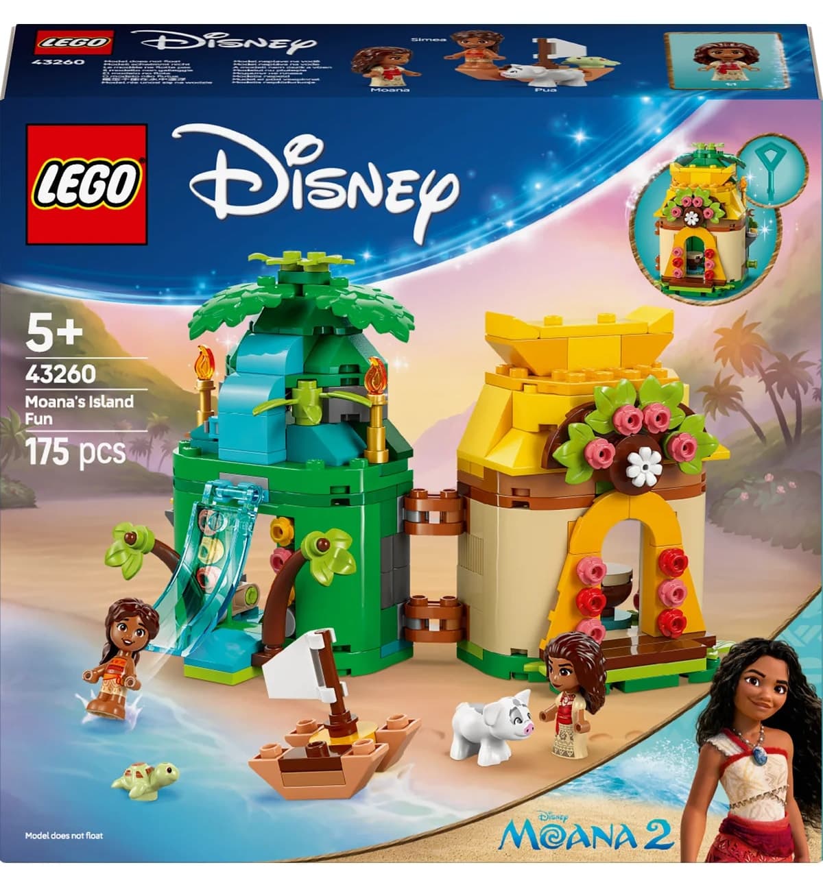 لگو Disney Princess سرگرمی جزیره Moana مدل 43260 لگو Disney Princess سرگرمی جزیره Moana مدل 43260