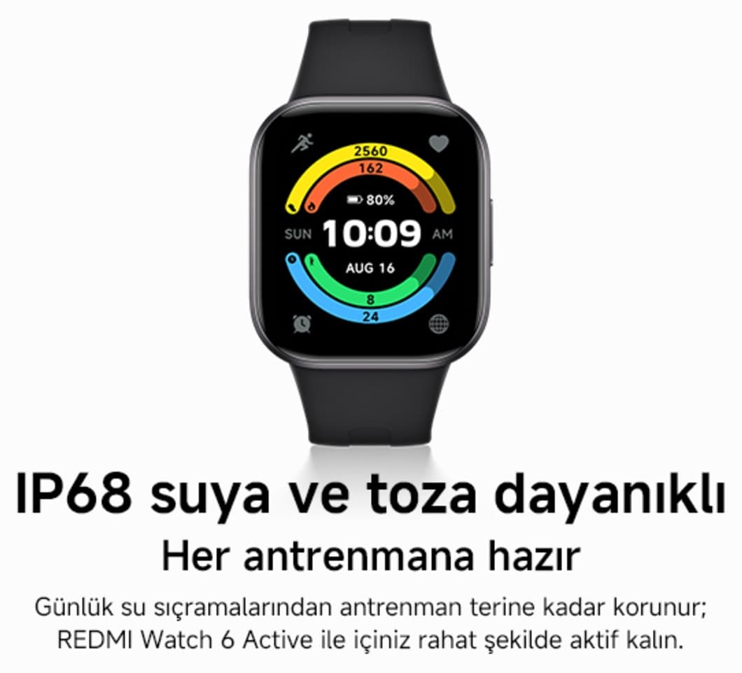ساعت هوشمند Xiaomi REDMI Watch 6 Active مشکی نیمهشب، نمایشگر 1.85" AMOLED، باتری 18روزه با گارانتی Türkiye ساعت هوشمند Xiaomi REDMI Watch 6 Active مشکی نیمهشب، نمایشگر 1.85" AMOLED، باتری 18روزه با گارانتی Türkiye