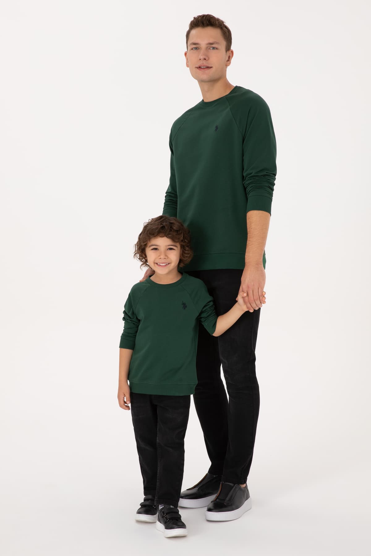 سویشرت مردانه یقه گرد فیت معمولی U.S. Polo Assn. سبز تیره نازک مدل 50313752-VR079 سویشرت مردانه یقه گرد فیت معمولی U.S. Polo Assn. سبز تیره نازک مدل 50313752-VR079