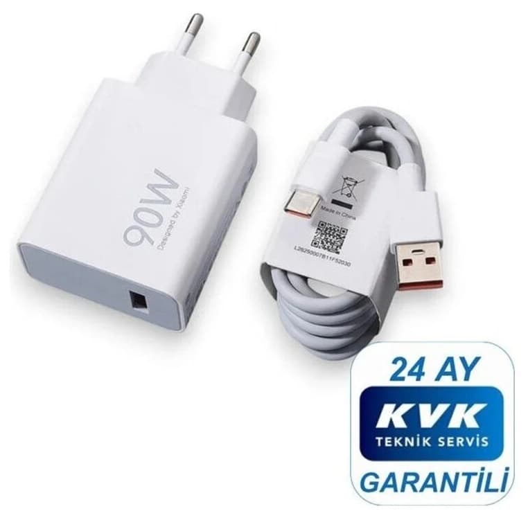ست آداپتور شارژ Xiaomi با توان 90W و کابل Type-C ست آداپتور شارژ Xiaomi با توان 90W و کابل Type-C