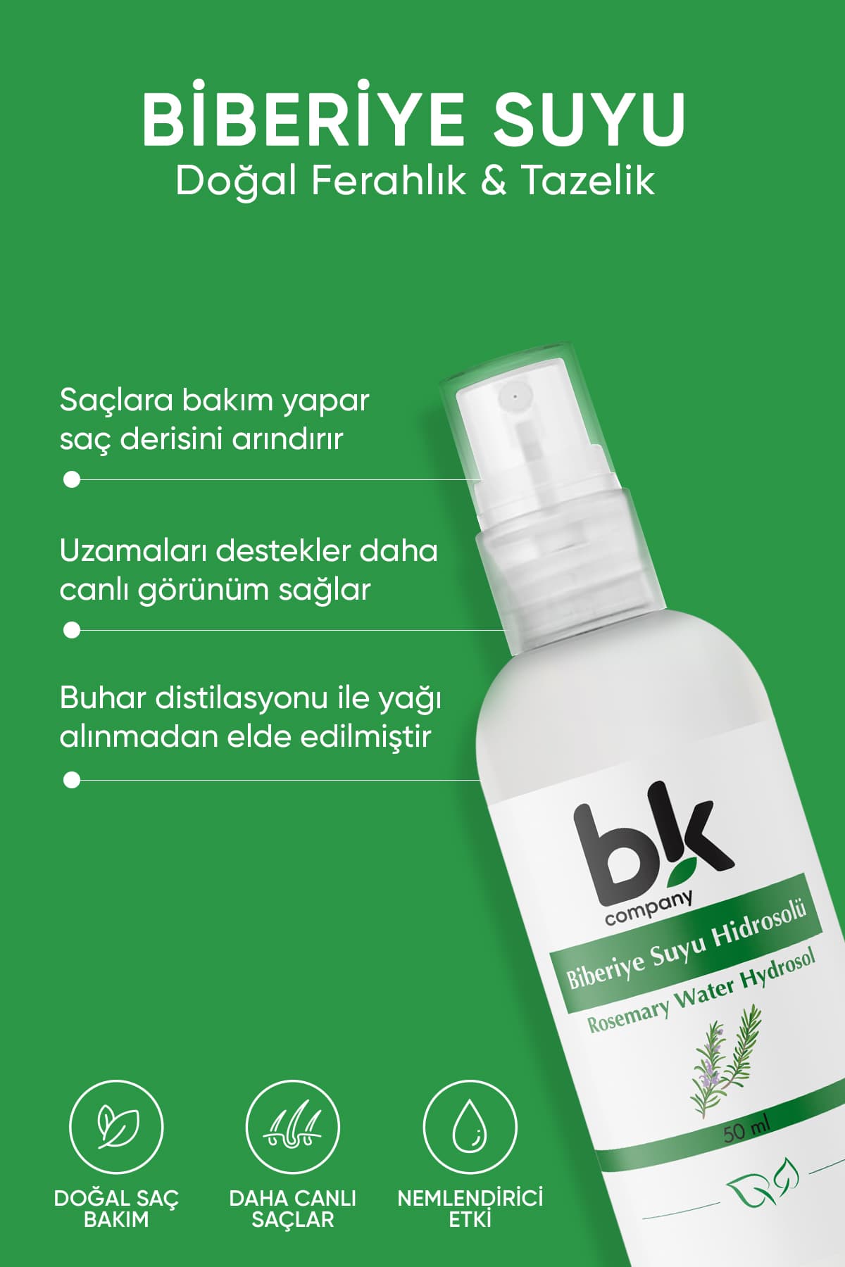 تونیک تقویتکننده مو BK COMPANY ضد ریزش با آب رزماری 50 ml تونیک تقویتکننده مو BK COMPANY ضد ریزش با آب رزماری 50 ml