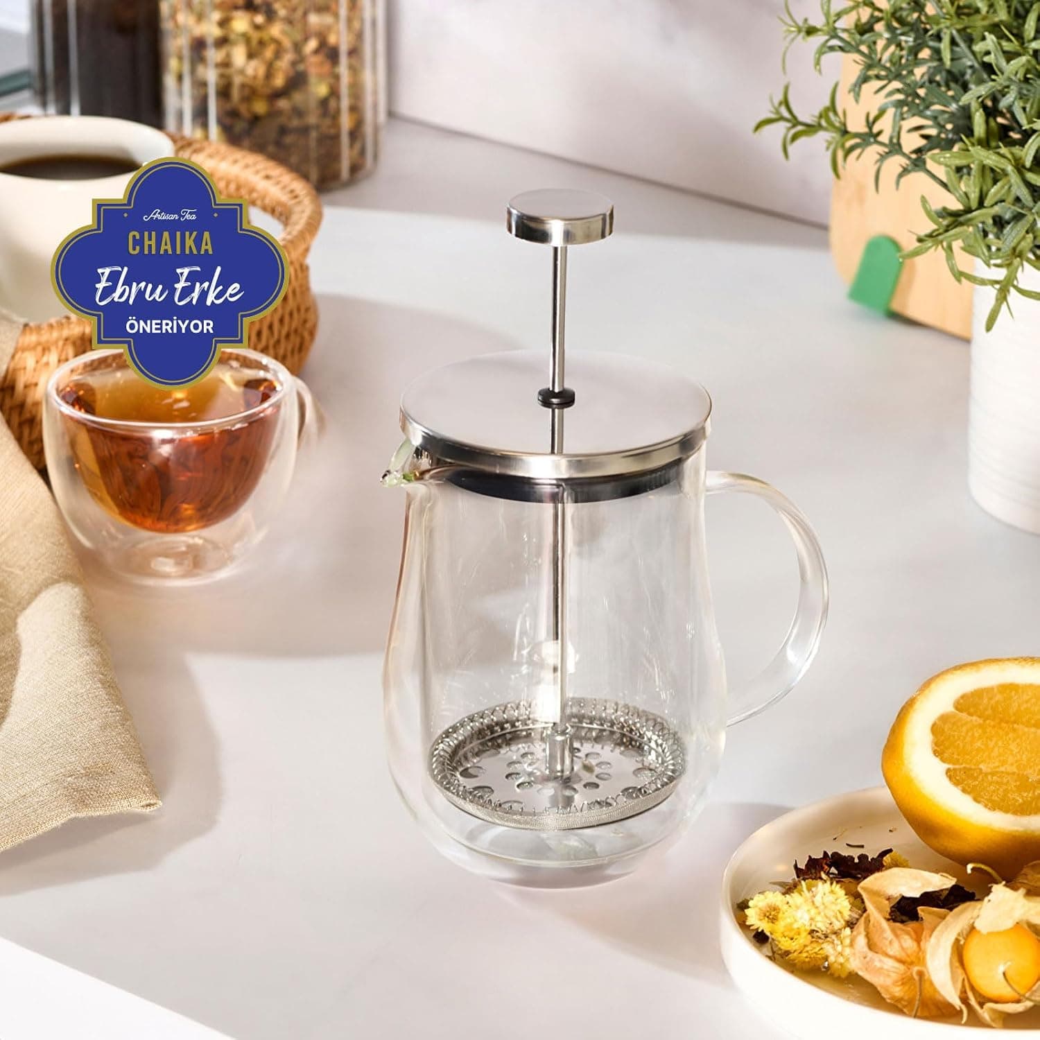 فرنچ پرس KARACA Pia Kiku 600 ml مدل 000001000244235002 فرنچ پرس KARACA Pia Kiku 600 ml مدل 000001000244235002