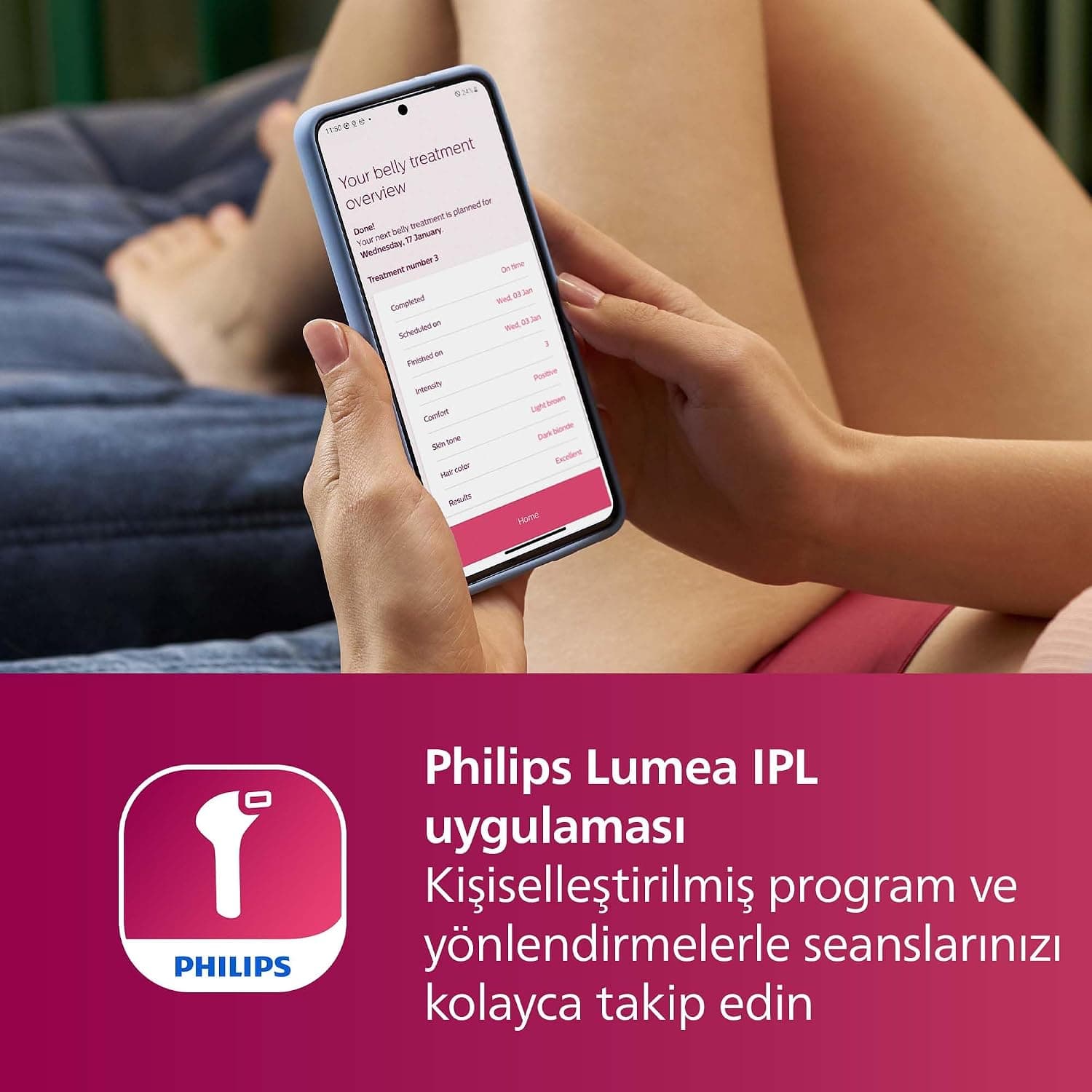 دستگاه لیزر اپیلیشن IPL Philips هد بدن و صورت سفید مدل BRI921/00 دستگاه لیزر اپیلیشن IPL Philips هد بدن و صورت سفید مدل BRI921/00