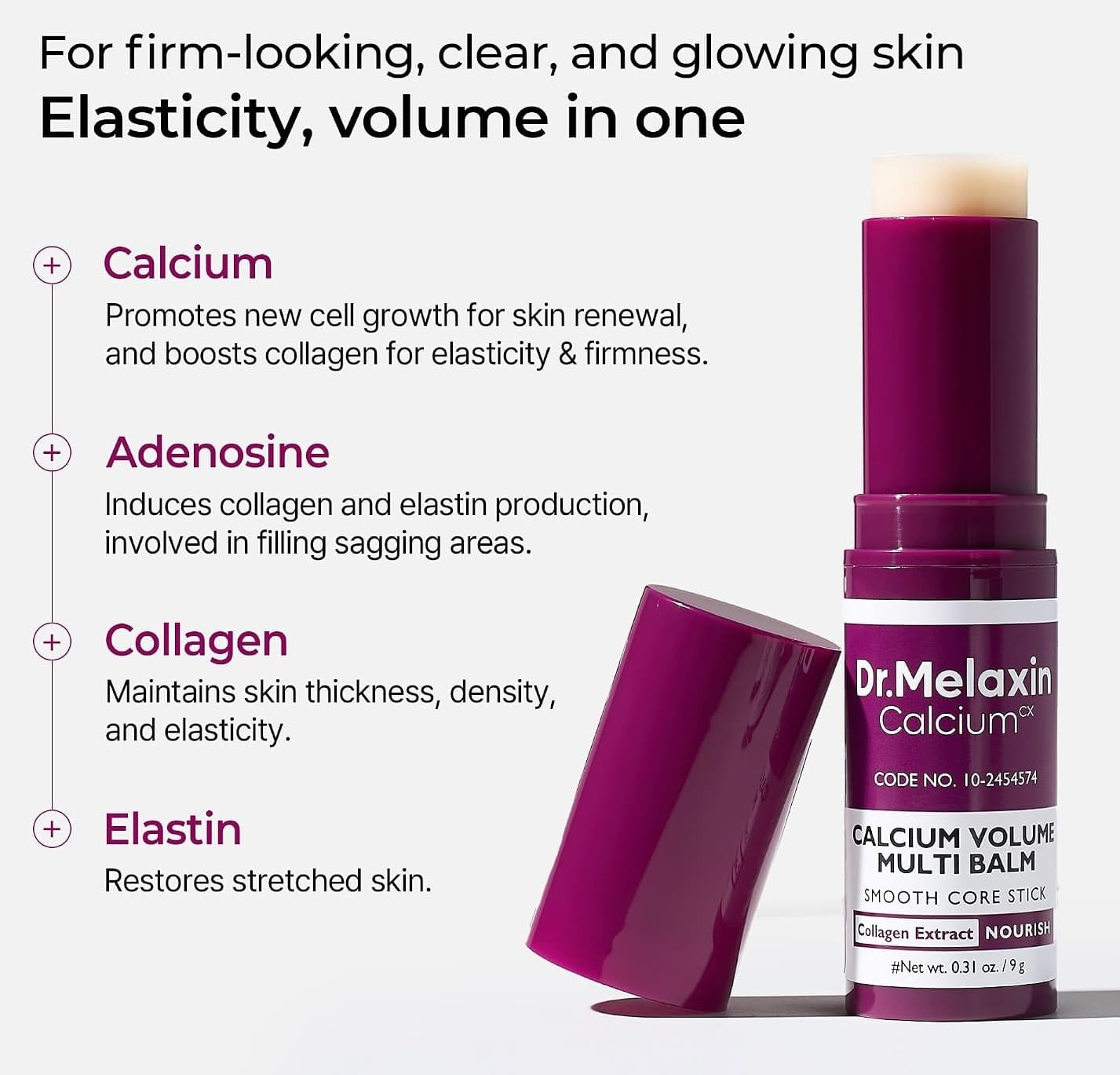 بالم چندمنظوره DR.MELAXIN Cemenrete Calcium Volume 9g بالم چندمنظوره DR.MELAXIN Cemenrete Calcium Volume 9g