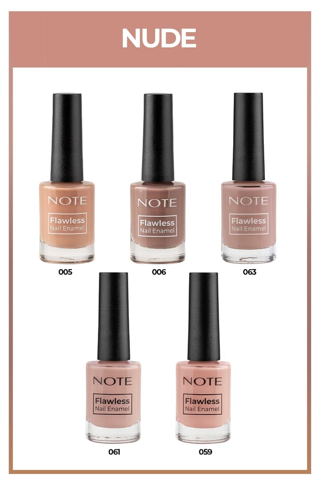 ست 5 تایی لاک ناخن Note Cosmetics سری Nail Flawless رنگ نود ست 5 تایی لاک ناخن Note Cosmetics سری Nail Flawless رنگ نود