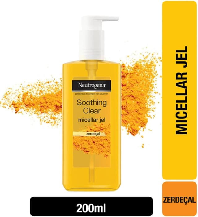 ژل پاککننده آرایش میسلار Neutrogena Soothing Clear زرد 200 ml ژل پاککننده آرایش میسلار Neutrogena Soothing Clear زرد 200 ml