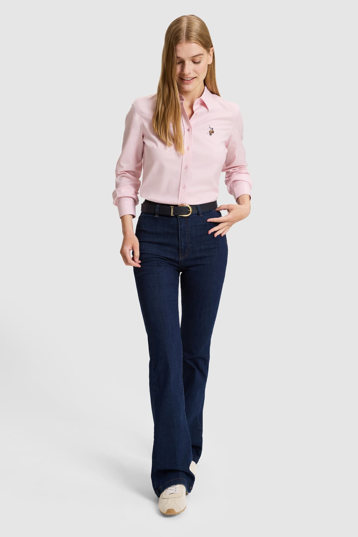 پیراهن زنانه U.S. Polo Assn. آستینبلند صورتی روشن مدل 50329503-VR078 پیراهن زنانه U.S. Polo Assn. آستینبلند صورتی روشن مدل 50329503-VR078