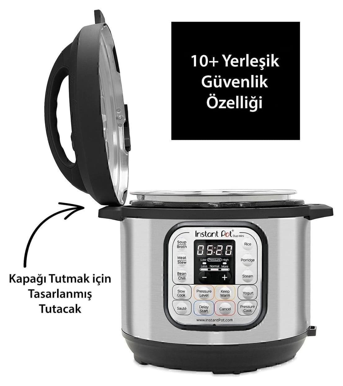 زودپز برقی چندکاره Instant Pot مدل Instant Duo Mini ظرف استیل 3 لیتری زودپز برقی چندکاره Instant Pot مدل Instant Duo Mini ظرف استیل 3 لیتری