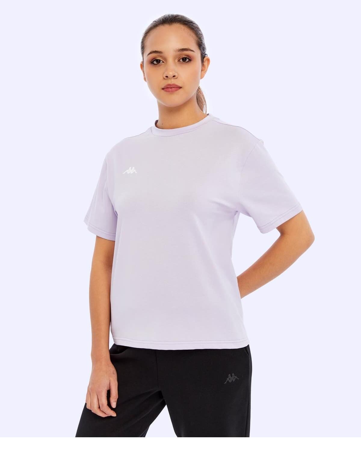 تیشرت زنانه Kappa فیت معمولی بنفش مدل Nadya تیشرت زنانه Kappa فیت معمولی بنفش مدل Nadya