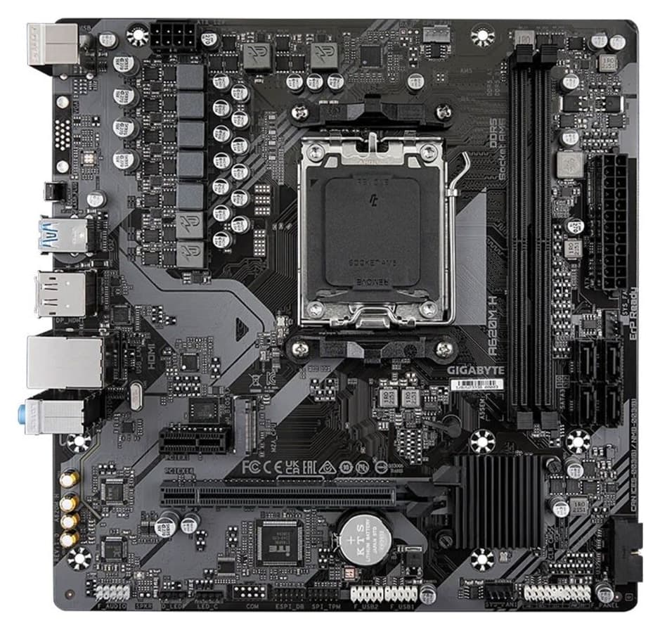مادربرد Gigabyte مدل A620M H DDR5 PCIe 4.0 سوکت AM5 mATX مادربرد Gigabyte مدل A620M H DDR5 PCIe 4.0 سوکت AM5 mATX