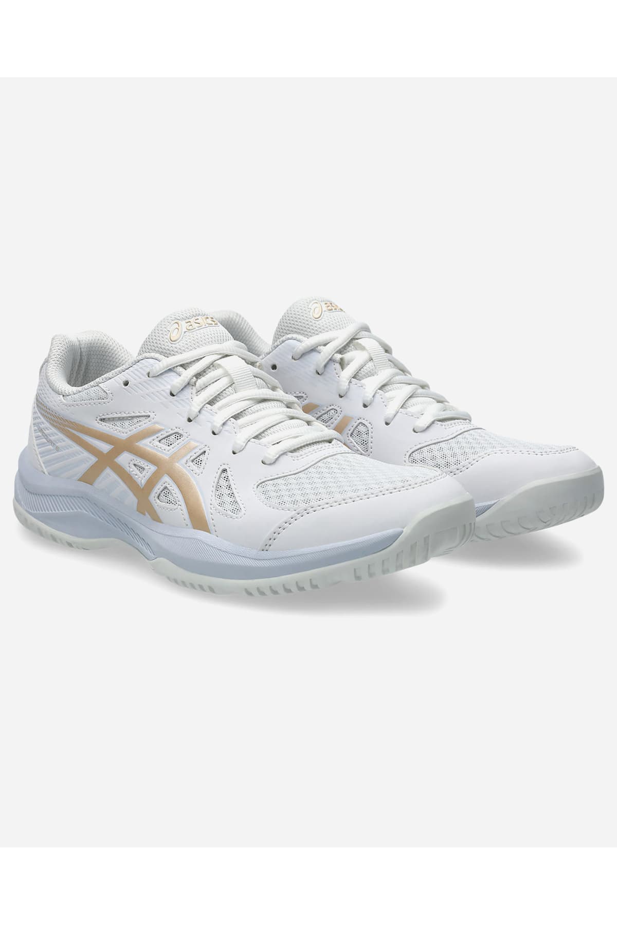 کفش والیبال زنانه Asics UPCOURT 6 سفید و زرد مدل 1072A107-103 کفش والیبال زنانه Asics UPCOURT 6 سفید و زرد مدل 1072A107-103