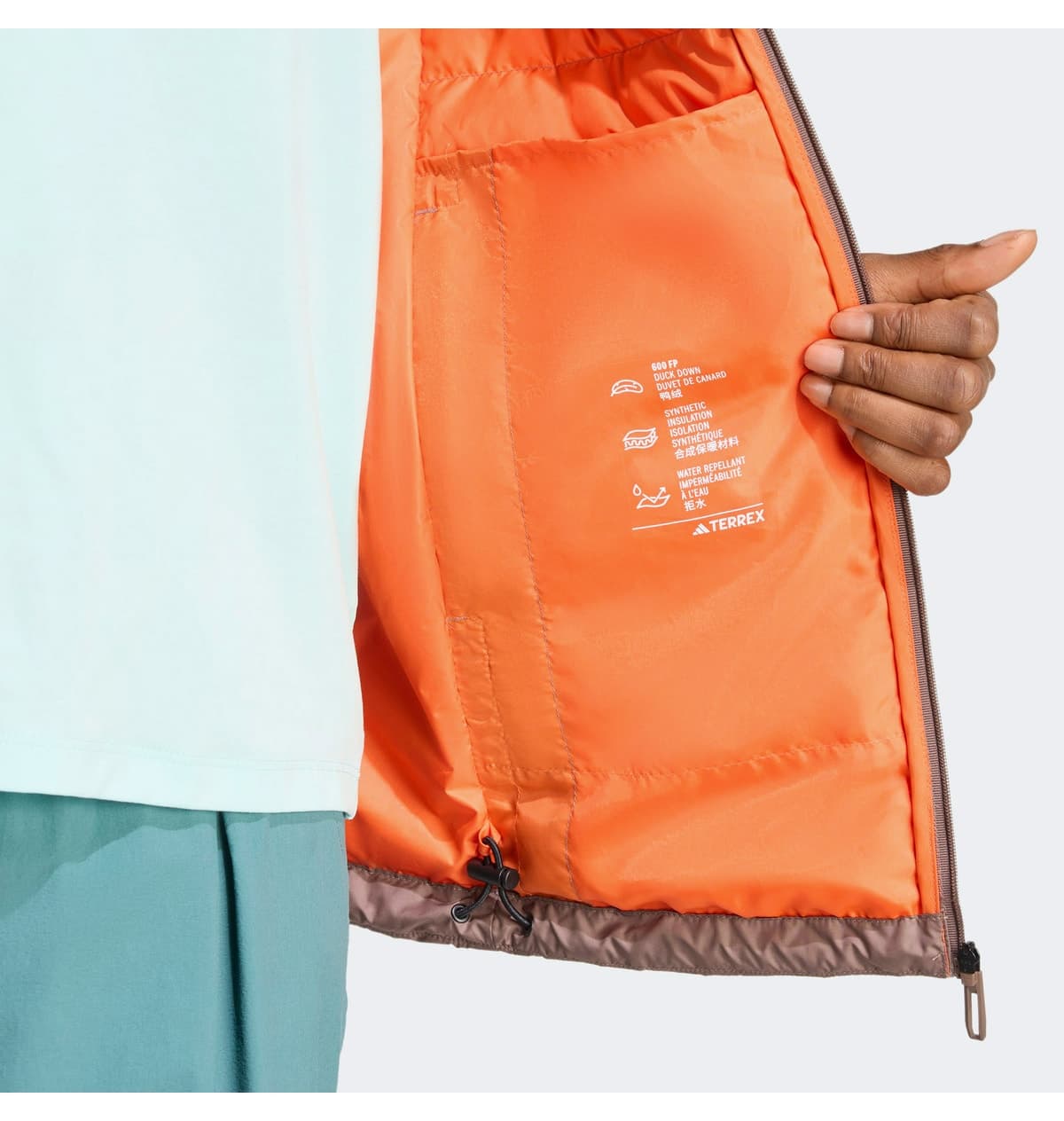 کاپشن زنانه adidas Terrex Multi Light Down Climawarm کلاهدار قهوهای پیادهروی کاپشن زنانه adidas Terrex Multi Light Down Climawarm کلاهدار قهوهای پیادهروی