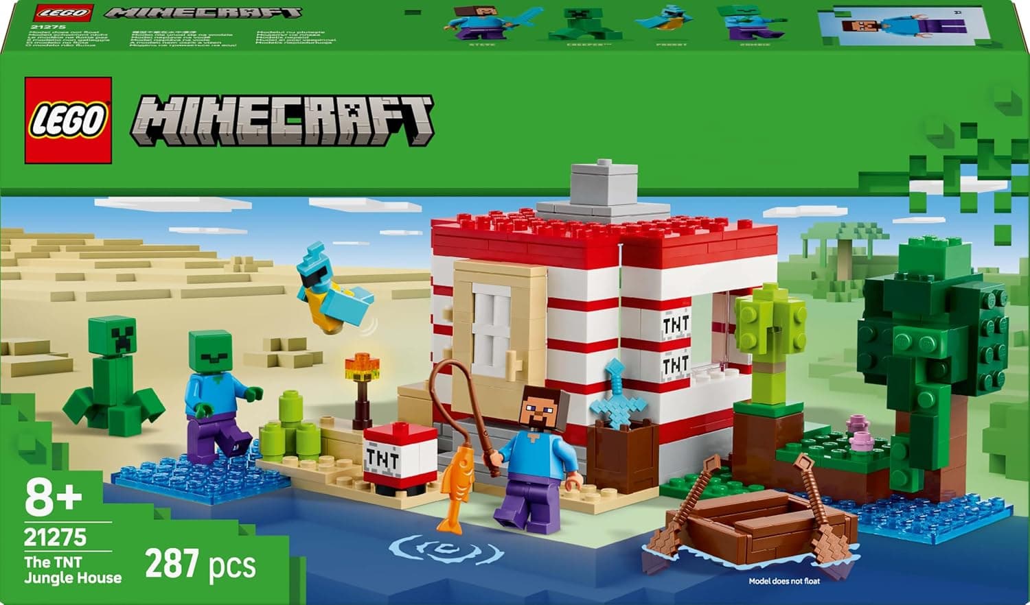 لگو Minecraft خانه جنگلی TNT مدل 21275 لگو Minecraft خانه جنگلی TNT مدل 21275