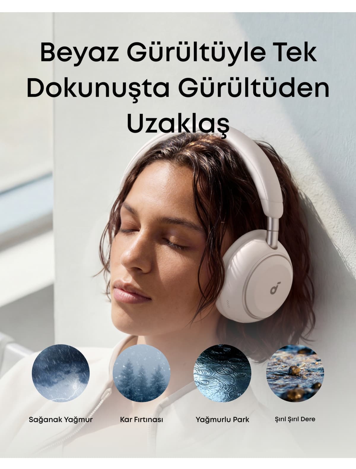 هدفون بلوتوثی Anker Soundcore Space 2 رویگوش حذف نویز فعال سفید مدل D1402 هدفون بلوتوثی Anker Soundcore Space 2 رویگوش حذف نویز فعال سفید مدل D1402