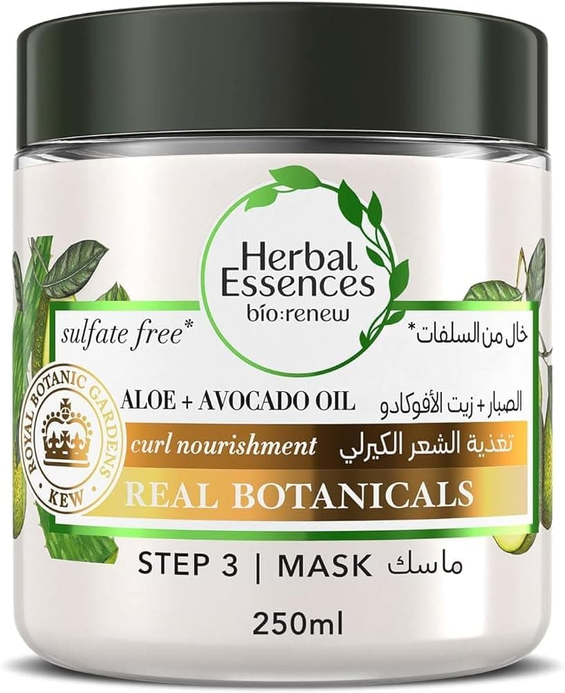 شامپو و نرمکننده موهای فر Herbal Essences بدون سولفات با آلوئهورا و روغن آووکادو 400ml شامپو و نرمکننده موهای فر Herbal Essences بدون سولفات با آلوئهورا و روغن آووکادو 400ml