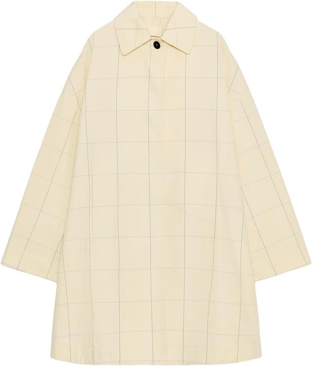 ترنچکت مردانه Zara ZW Collection چهارخونه ترنچکت مردانه Zara ZW Collection چهارخونه