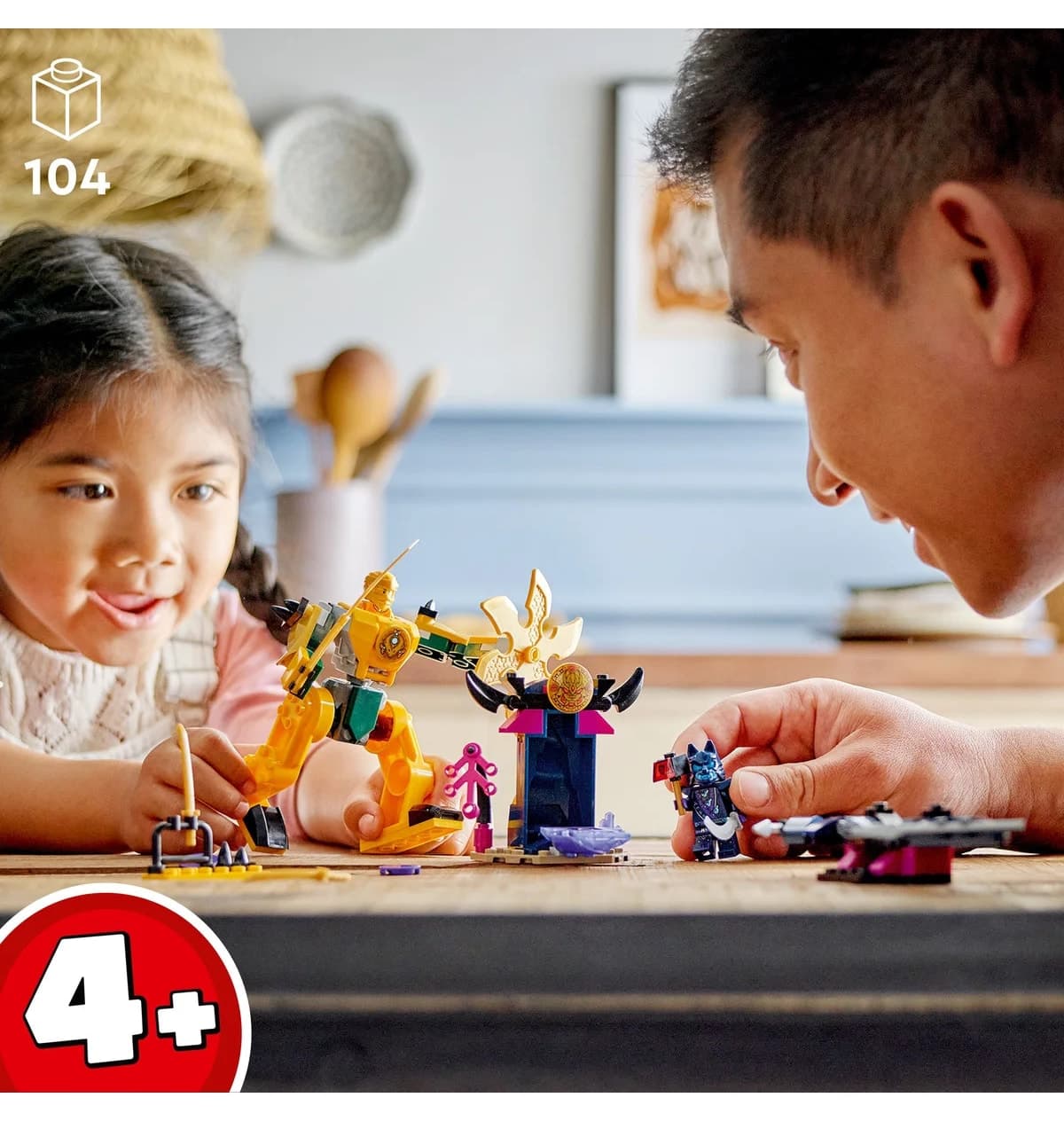 لگو NINJAGO کودکان 4+ ربات جنگی Arin 104 قطعه مدل 71804 لگو NINJAGO کودکان 4+ ربات جنگی Arin 104 قطعه مدل 71804