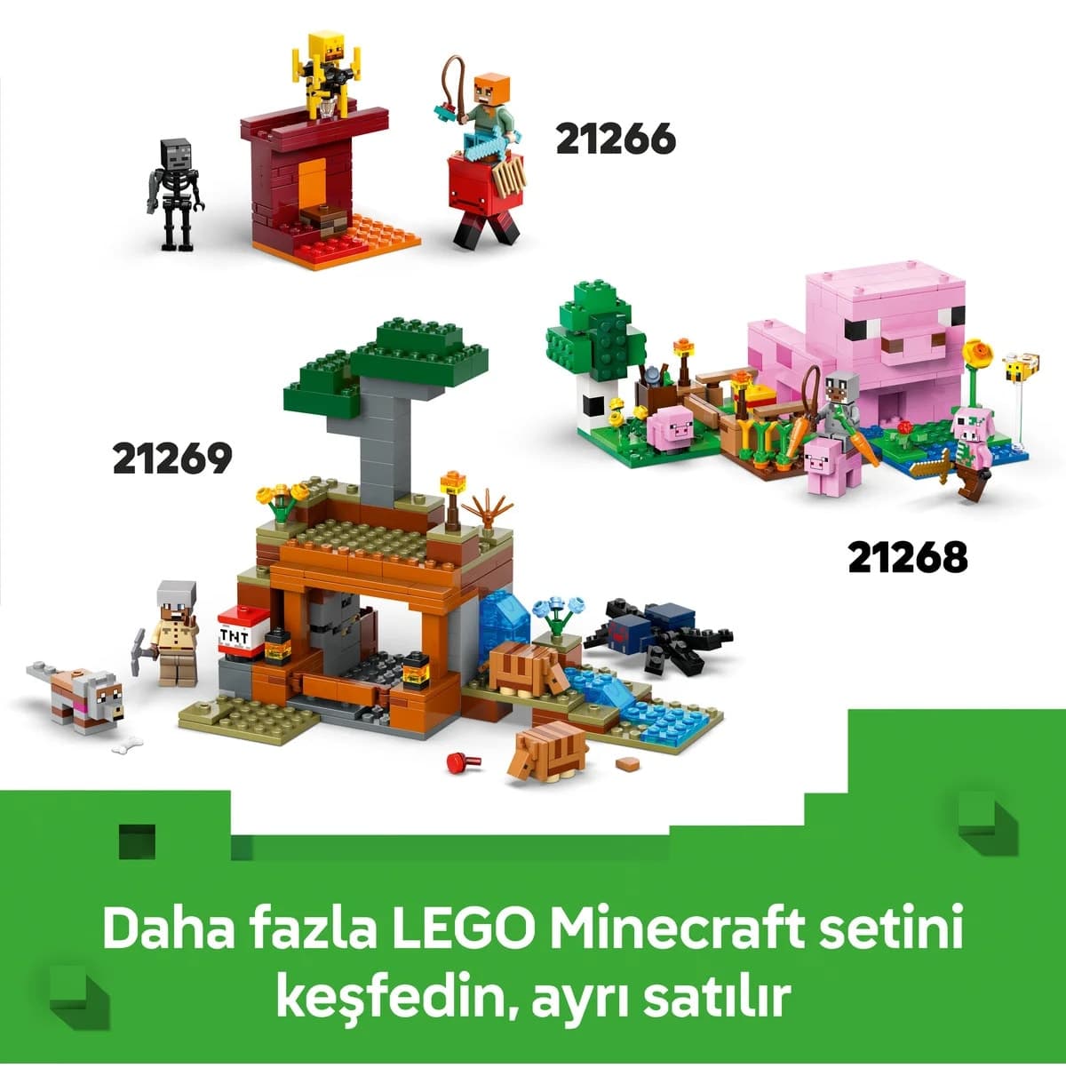 لگو Minecraft گشت صحرایی روستایی سرکش مدل 21267 ۱۰۵ قطعه لگو Minecraft گشت صحرایی روستایی سرکش مدل 21267 ۱۰۵ قطعه