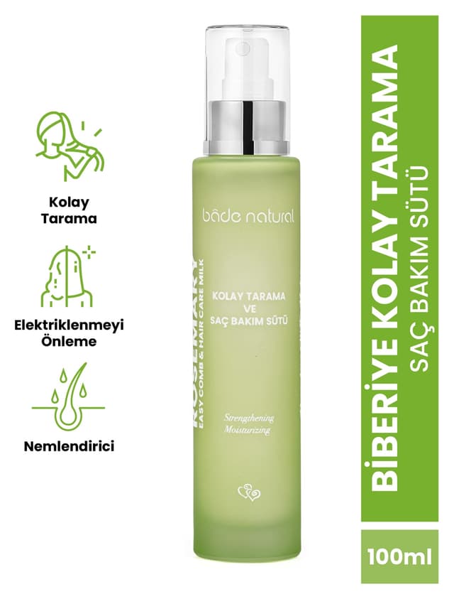 شیر مراقبت از مو و شانهکردن آسان Bade Natural با رزماری 100 ml شیر مراقبت از مو و شانهکردن آسان Bade Natural با رزماری 100 ml