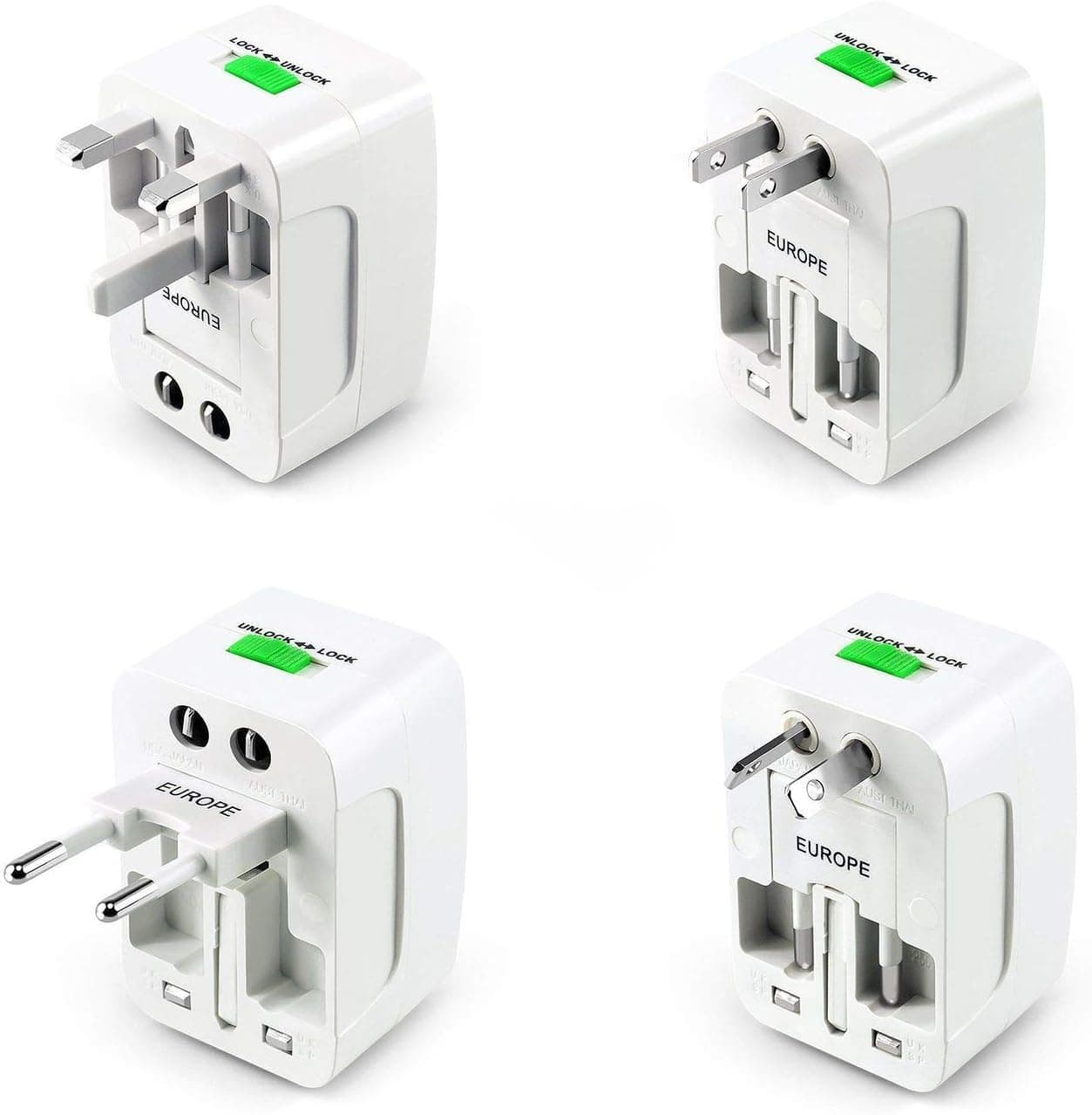آداپتور مسافرتی تبدیل پریز یونیورسال چندکاره POWERMASTER مناسب 150+ کشور آداپتور مسافرتی تبدیل پریز یونیورسال چندکاره POWERMASTER مناسب 150+ کشور