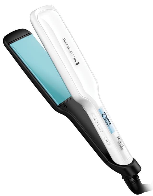 اتو مو Remington Shine Therapy با صفحات پهن مدل S8550 اتو مو Remington Shine Therapy با صفحات پهن مدل S8550