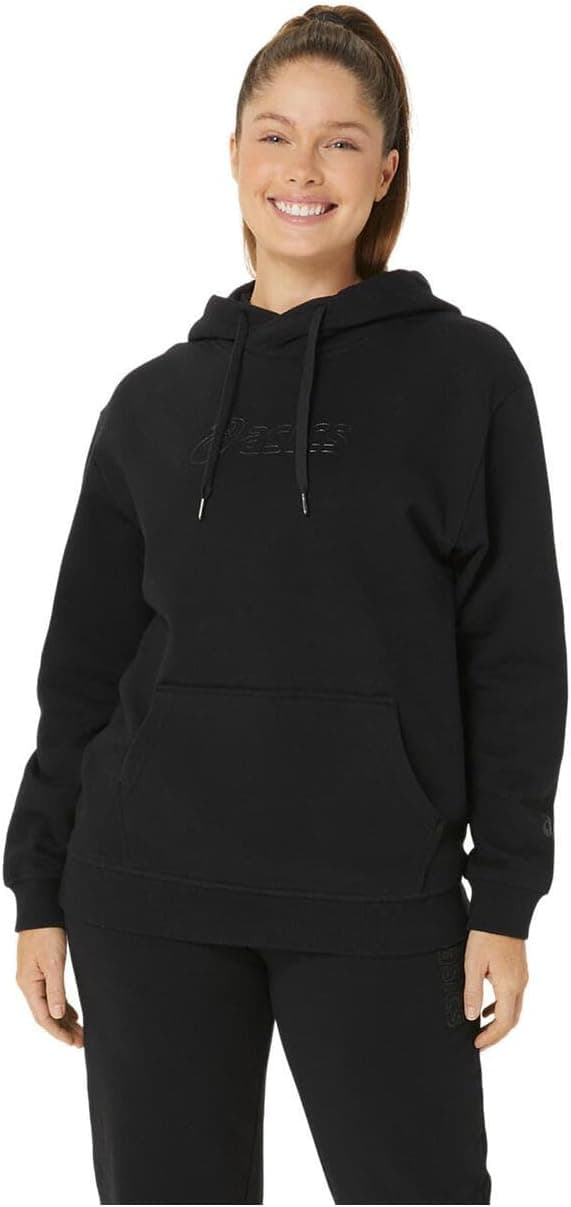 هودی زنانه ASICS مشکی با لوگو مدل 2032C845-002 هودی زنانه ASICS مشکی با لوگو مدل 2032C845-002