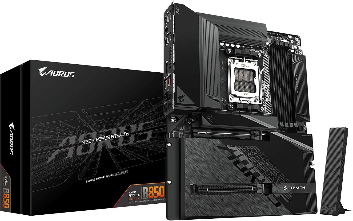 مادربرد GIGABYTE سوکت AM5 فرم فاکتور ATX چیپست B850 مدل A STEALTH مادربرد GIGABYTE سوکت AM5 فرم فاکتور ATX چیپست B850 مدل A STEALTH