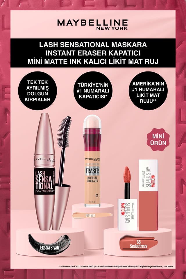 ست آرایشی Maybelline New York کانسیلر Anti Age Eraser مدل 65 Mini ست آرایشی Maybelline New York کانسیلر Anti Age Eraser مدل 65 Mini