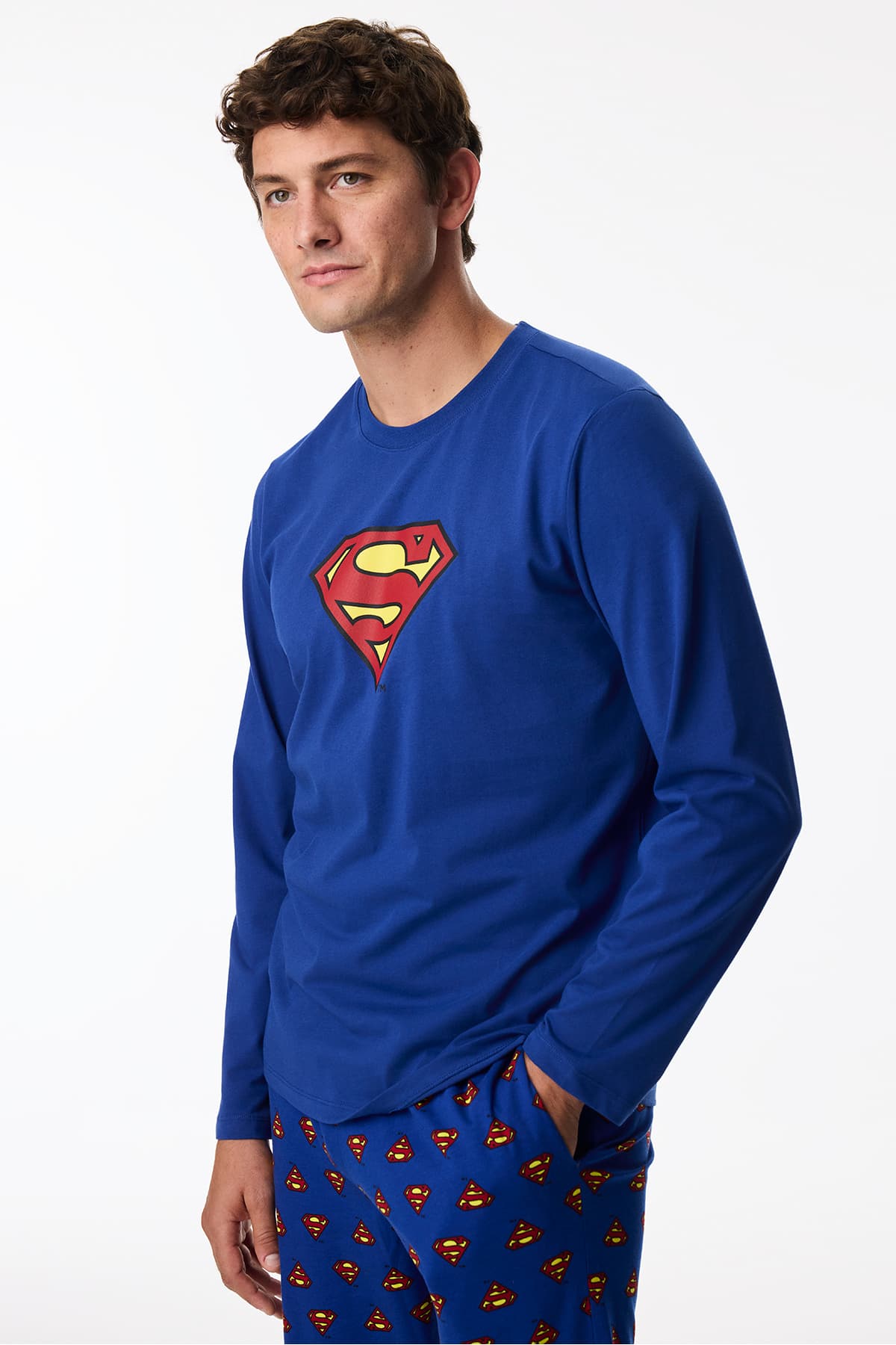 ست پیژامه مردانه Penti اکوسه آستین بلند Superman ست پیژامه مردانه Penti اکوسه آستین بلند Superman